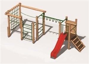 Okulca OG-2020 Ahşap Oyun Grubu