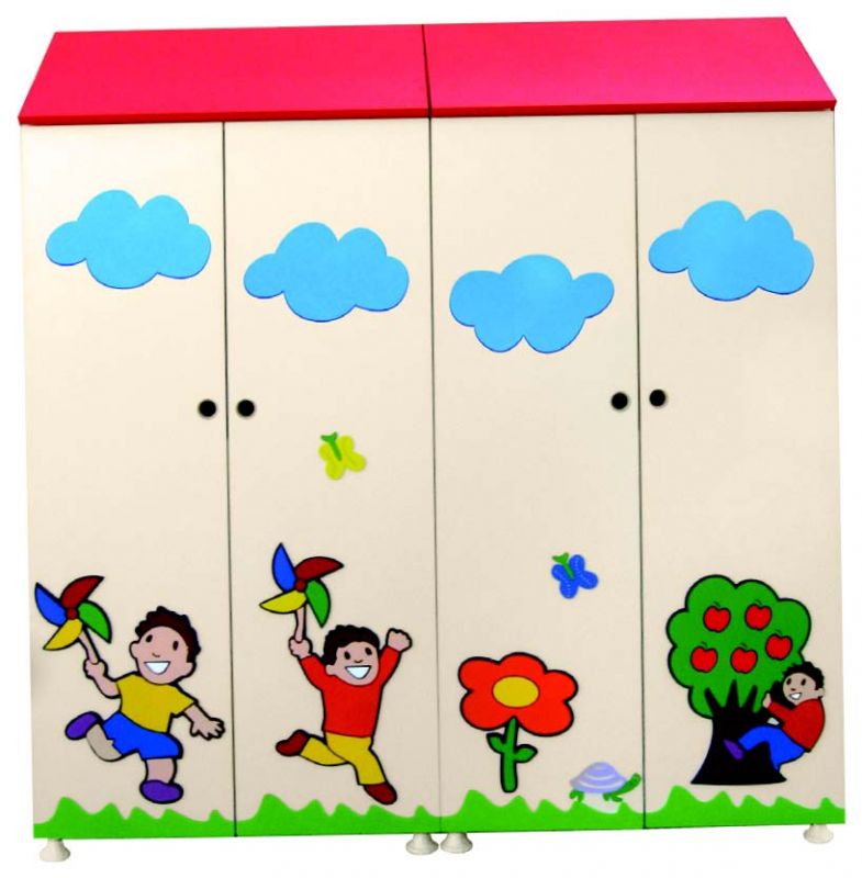 Okulca Ok-11032 Figürlü Çatılı Portmanto 90*35*170 cm