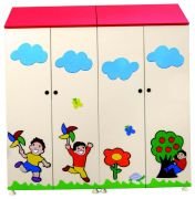 Okulca Ok-11032 Figürlü Çatılı Portmanto 90*35*170 cm