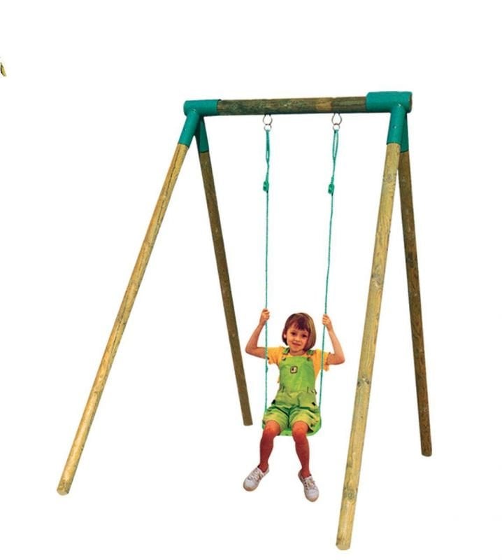 Okulca S-505001 Ahşap tekli salıncak 150*200*200h cm