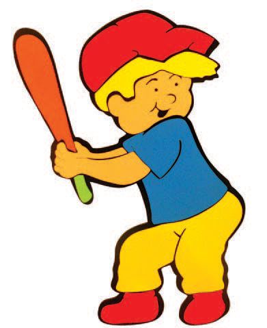 Okulca TFD-156 Ahşap Beyzbolcu Figürü 60* cm