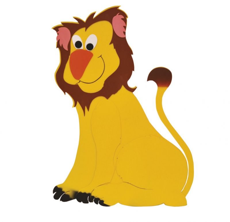 Okulca TFD-221 Ahşap Aslan Figürü 90* cm