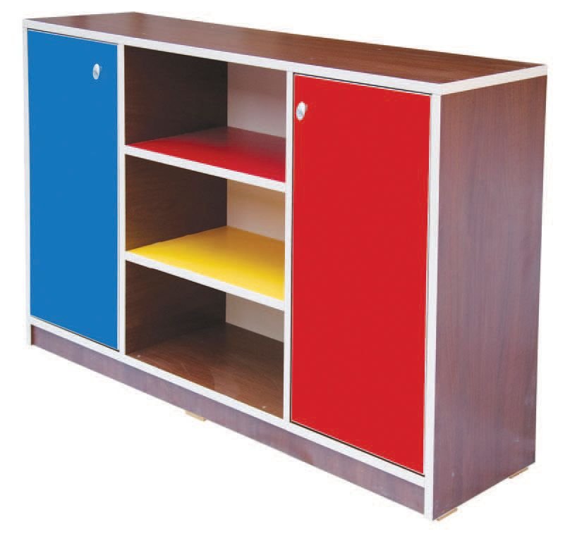 Okulca OK-13057 İki Kapaklı Raflı Dolap 120*40*75 cm