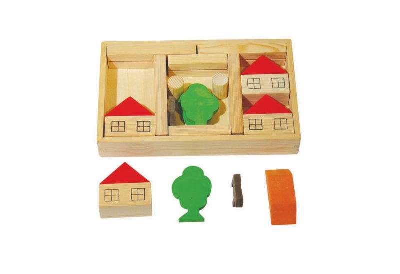 Okulca OK-19075 Kasalı Çiftlik Oyunu Eğitici Ahşap Bloklar