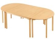 Okulca OK-11686 Naturel Ahşap Orta Masa Grubu  240*120*54 cm