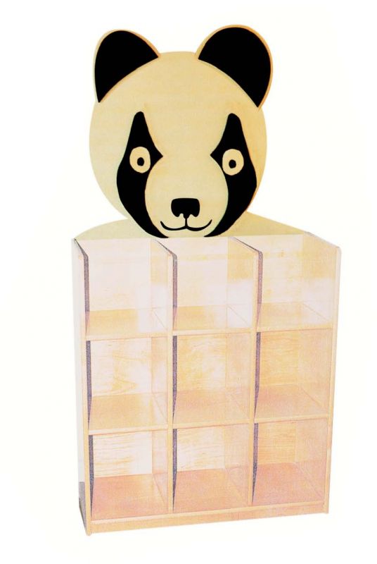 Okulca OK-13512 Panda Figürlü Kitaplık  90*35*150 cm